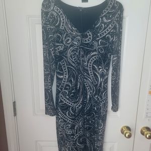 SIZE 6 Black & Silver, Stretch fit, dress